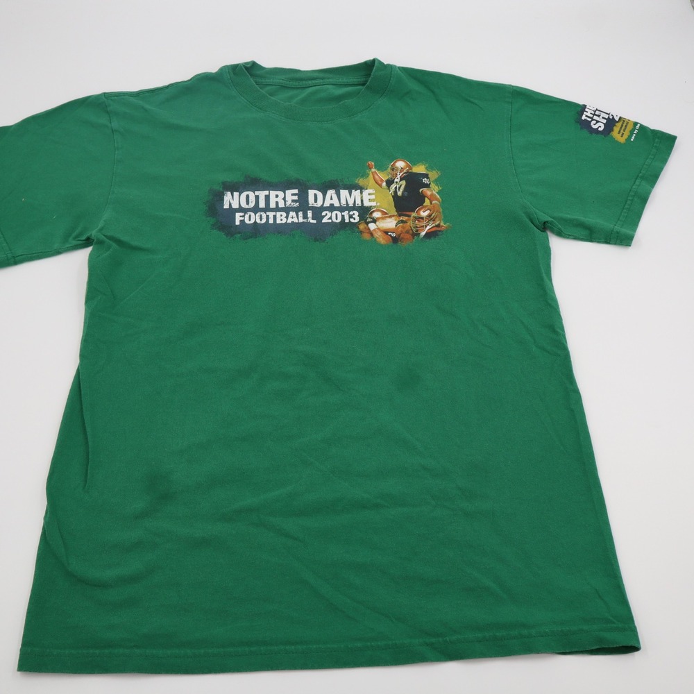 Notre Dame Football 2013 The Shirt Green Graphic T-Shirt Mens XL Fighting Irish‎